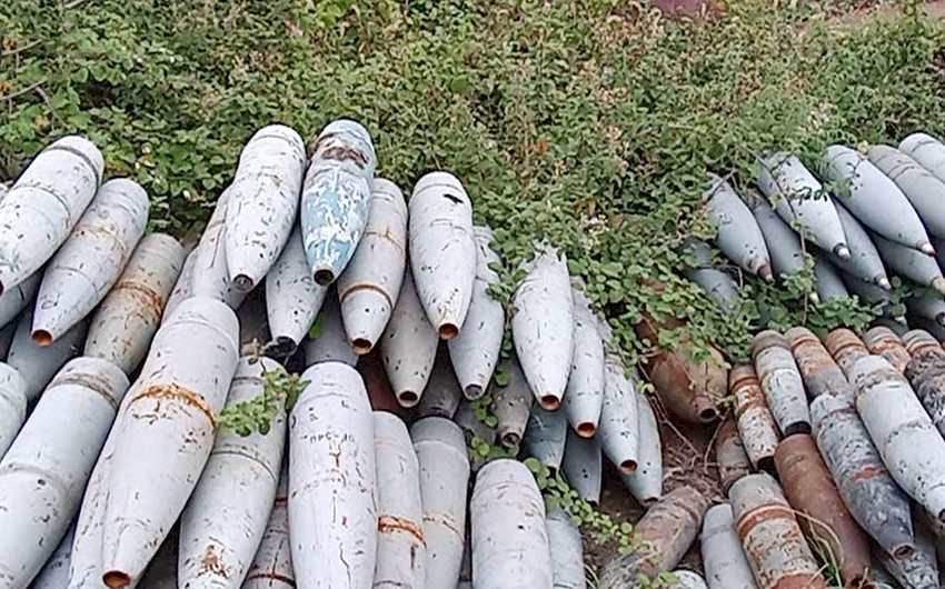 В Ходжалы обнаружен очередной склад боеприпасов