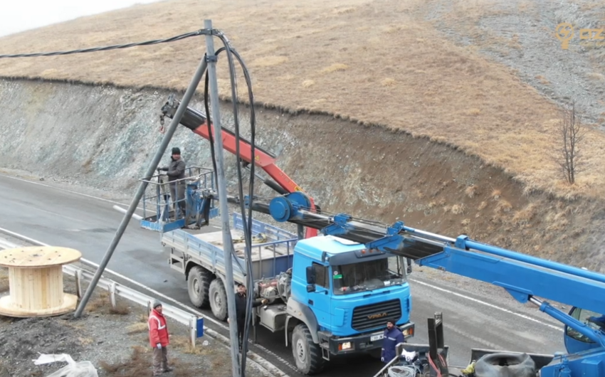 “Azərişıq” Kəlbəcər və Laçında yenidənqurma işləri aparır