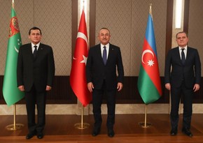 Состоялась трехсторонняя встреча глав МИД Азербайджана, Турции и Туркменистана