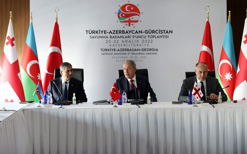 Kayseri hosts meeting between defense ministers of Azerbaijan, Turkiye and Georgia 