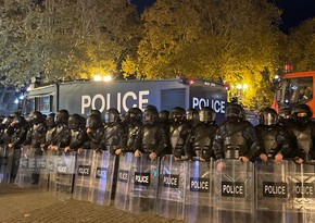 В ходе митинга у здания парламента в Тбилиси пострадали три сотрудника МВД