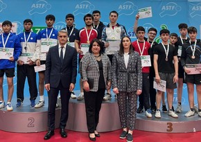 Stolüstü tennis üzrə Azərbaycan birinciliyinin mükafatçıları müəyyənləşib