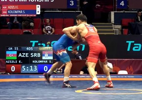 Another Azerbaijani wrestler defeats Armenian opponent in European Championship