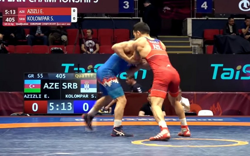 Another Azerbaijani wrestler defeats Armenian opponent in European Championship