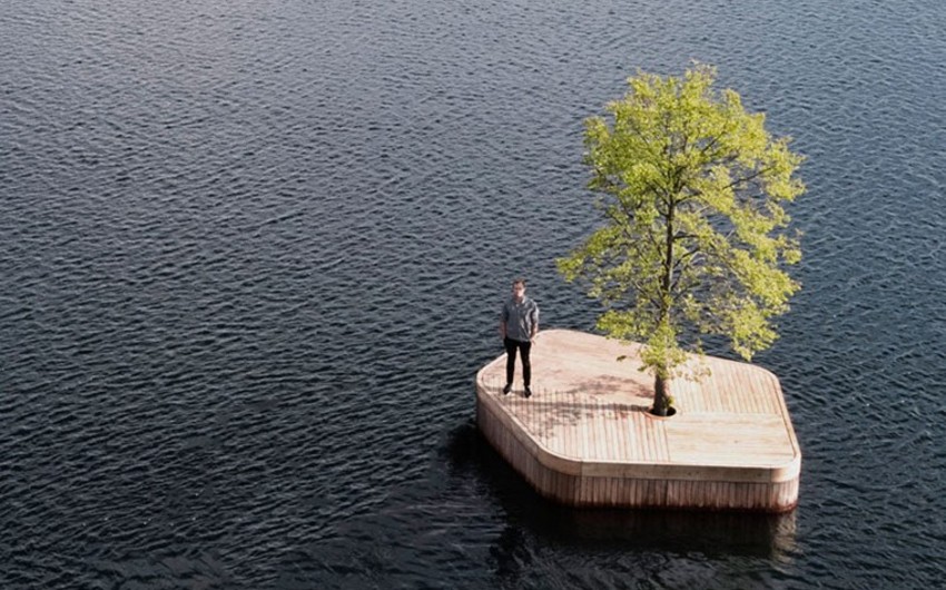 В Копенгагене появился плавучий остров для барбекю