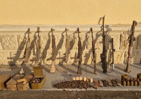 Numerous weapons and ammunition found in Fuzuli district