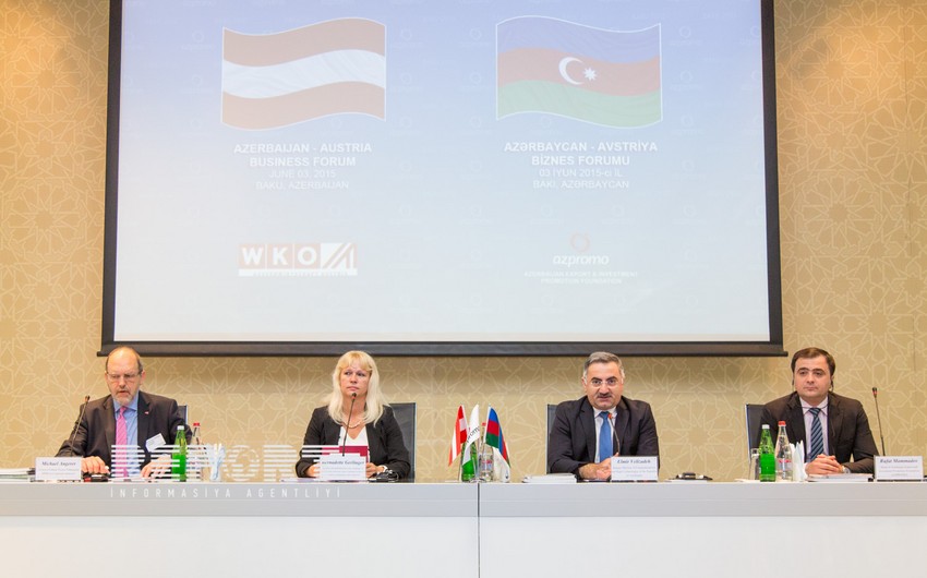 Bakıda Azərbaycan-Avstriya biznes forumu keçirilib