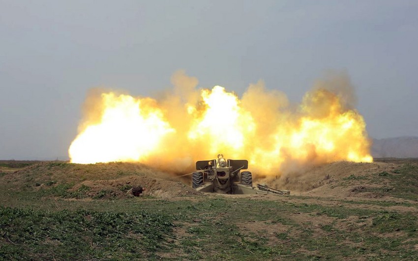 В ходе учений Азербайджанской армии проведен этап с боевой стрельбой - ВИДЕО