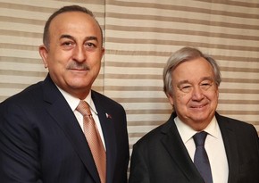 Mevlut Cavusoglu, Antonio Guterres meet in Doha