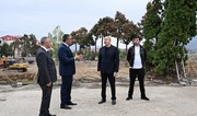 Prezident Xankəndinin Zəfər meydanında Konqres Mərkəzinin tikintisi ilə tanış olub - YENİLƏNİB