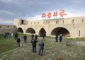 Travelers from Georgia arrive in Shusha