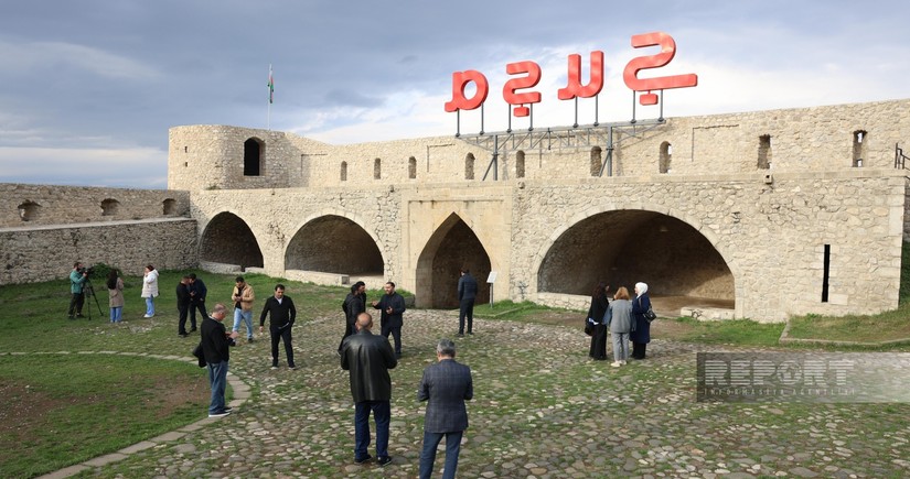 Travelers from Georgia arrive in Shusha