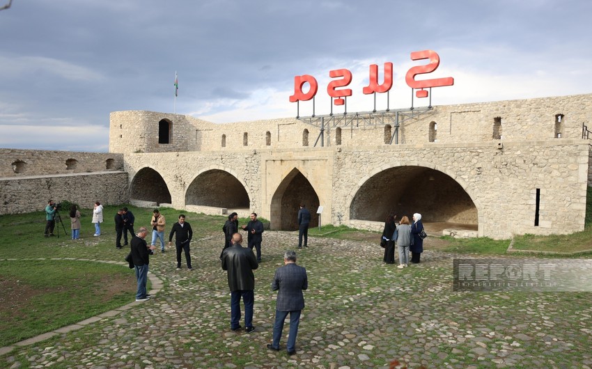 Travelers from Georgia arrive in Shusha