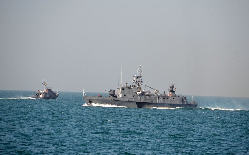 Военно-морские силы Азербайджана провели тактическое учение - ВИДЕО