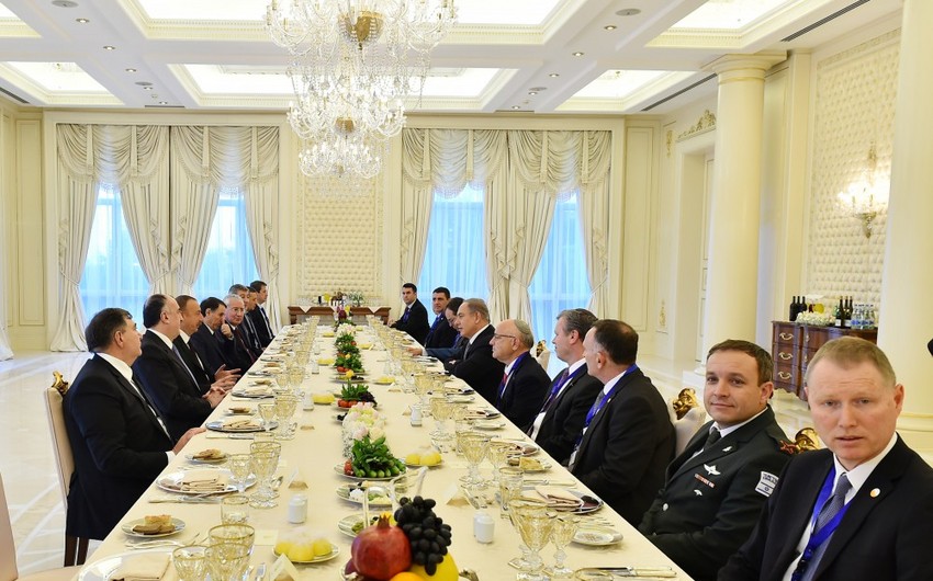 President Ilham Aliyev had a working dinner with Israeli Prime Minister