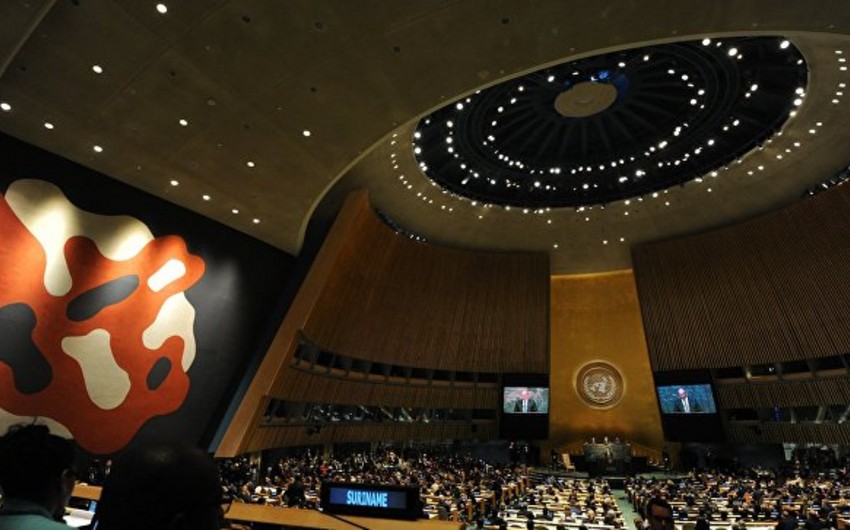 Генассамблея ООН приняла резолюцию, соавтором которой является Азербайджан