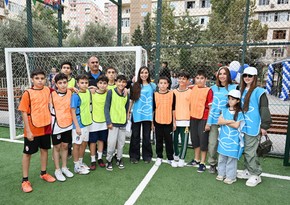 Another renovated courtyard handed over to residents with participation of Leyla Aliyeva