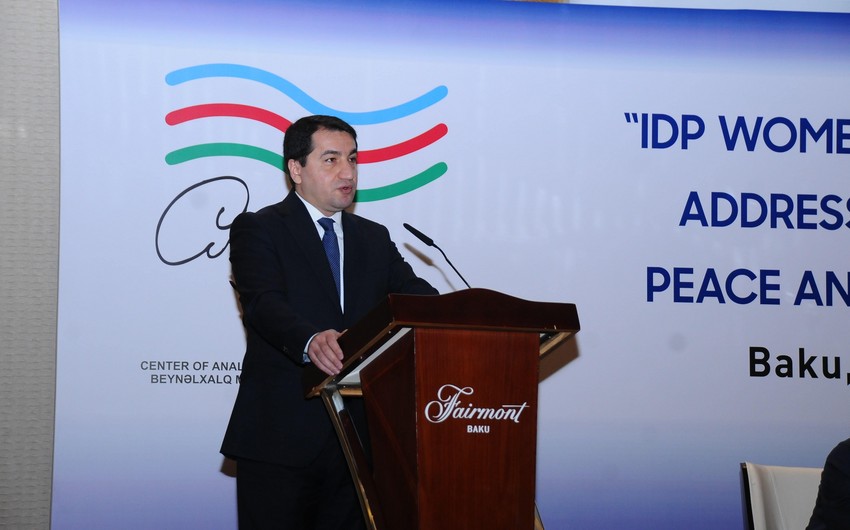 Hikmet Hajiyev: Women's voice is important in conveying truth about Karabakh
