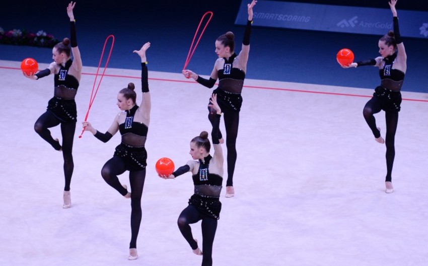 Azərbaycanın bədii gimnastika komandası Dünya Kubokunda çoxnövçülük yarışlarının finalına yüksəlib