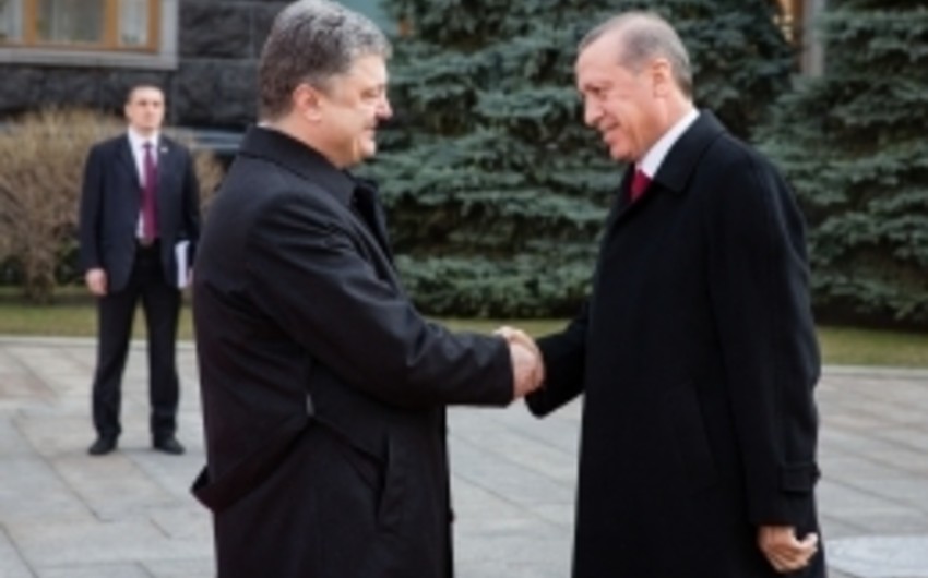 Президент Турции прибыл с официальным визитом в Украину