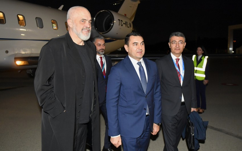 Prime minister of Albania arrives in Baku