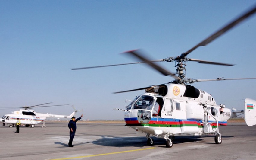Azərbaycan helikopteri Gürcüstanda meşə yanğınlarının söndürülməsi əməliyyatlarına qoşulub
