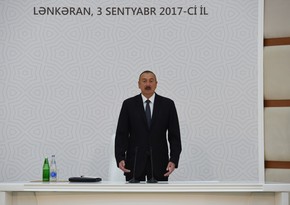 Azerbaijani President: Conditions created in our districts prevent migration to large cities