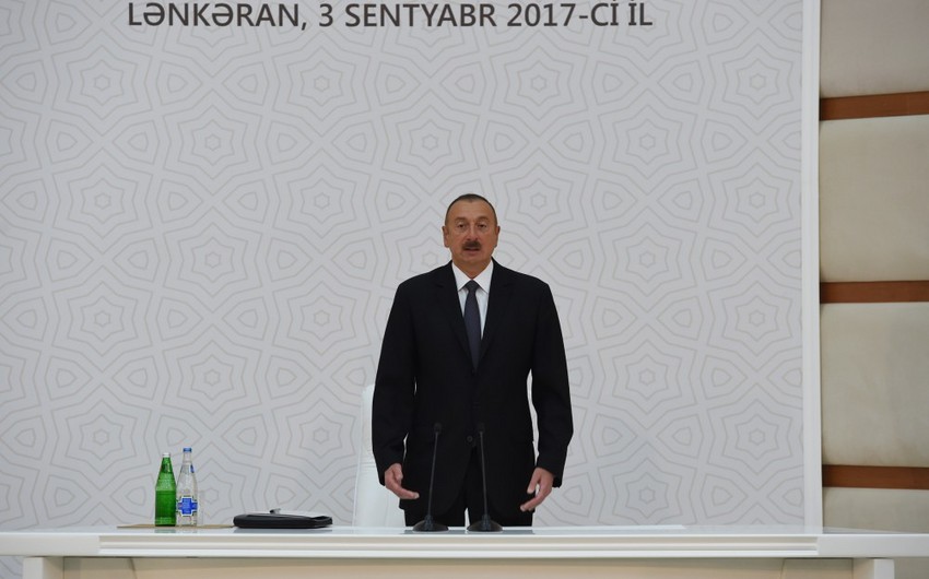 Azerbaijani President: Conditions created in our districts prevent migration to large cities