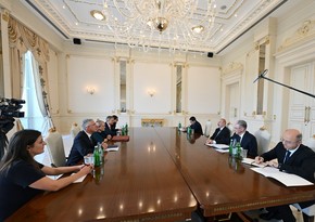 President Ilham Aliyev receives UK Minister for Climate