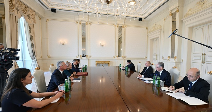 President Ilham Aliyev receives UK Minister for Climate