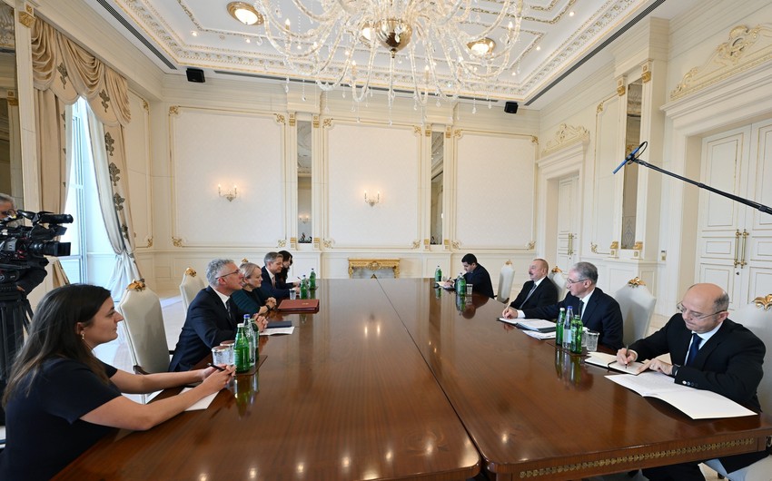 President Ilham Aliyev receives UK Minister for Climate