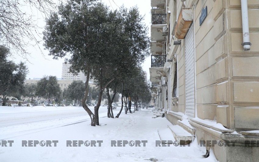 В настоящее время в Баку наблюдается 6-градусный мороз