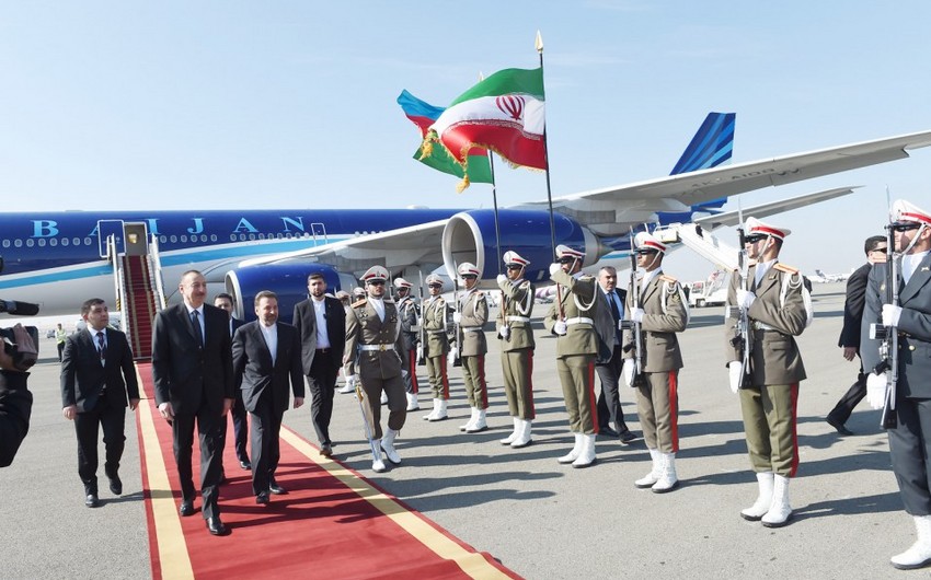 Azərbaycan Prezidenti İlham Əliyev İrana rəsmi səfərə gedib