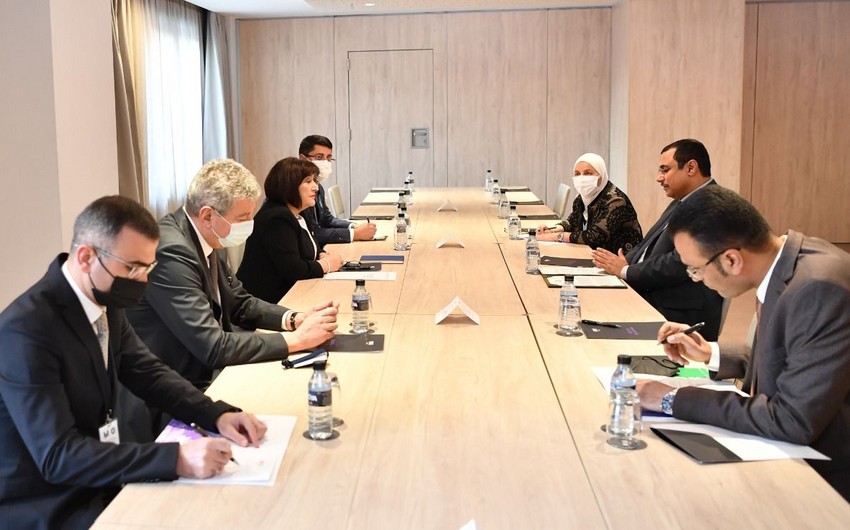 Сахиба Гафарова встретилась с председателем Арабского парламента