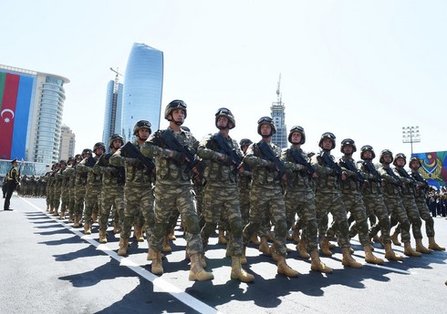 Военнослужащие ВС Азербайджана награждены медалью 