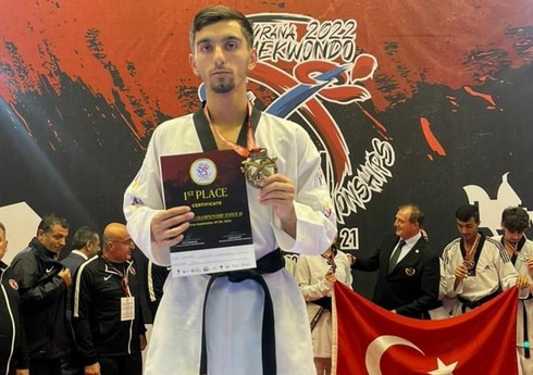Чемпионат Европы: Азербайджанский тхэквондист завоевал золотую медаль