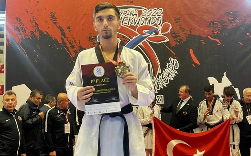 Чемпионат Европы: Азербайджанский тхэквондист завоевал золотую медаль