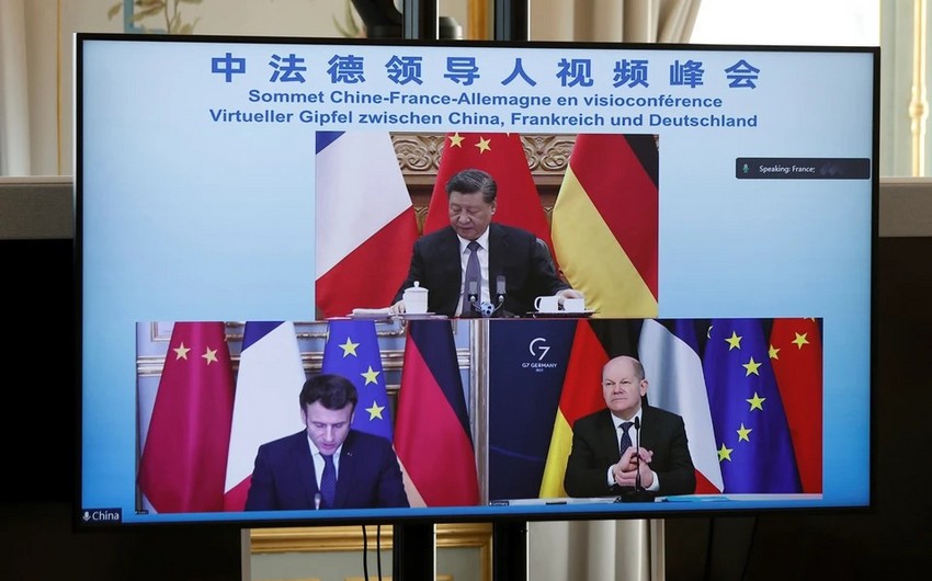 Çin, Fransa və Almaniya liderləri Ukraynadakı vəziyyəti müzakirə edib