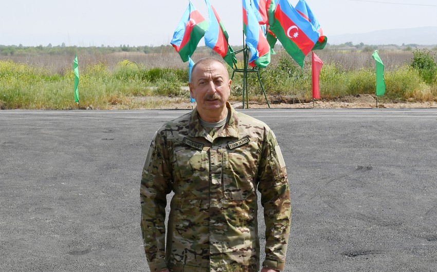  Президент Ильхам Алиев принял участие в открытии подстанции Физули