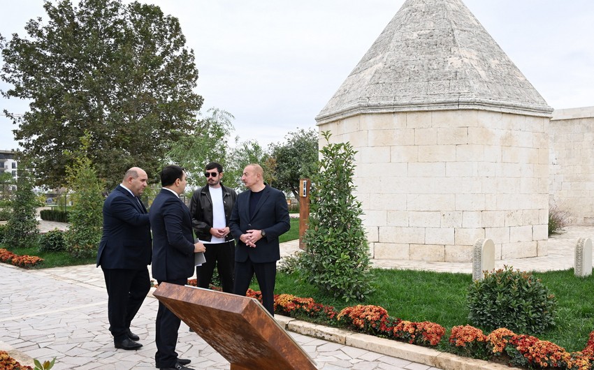 President Ilham Aliyev attends inauguration of Imarat Complex in Aghdam following its restoration