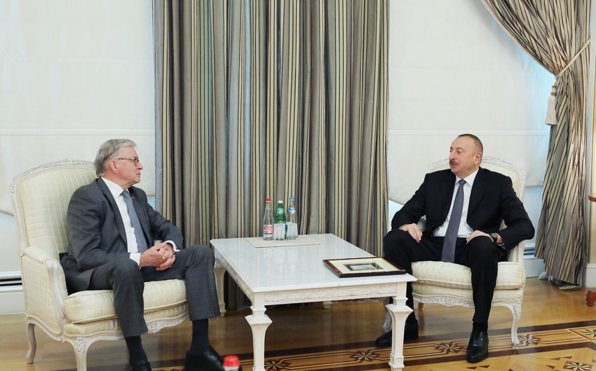 Президент Ильхам Алиев принял бывшего председателя Сената Королевства Нидерландов - ДОПОЛНЕНО