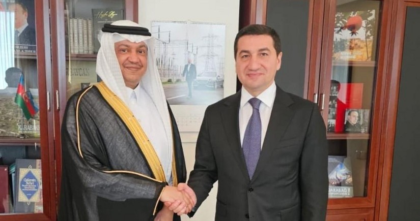 Hikmat Hajiyev meets ambassador of Saudi Arabia to Azerbaijan