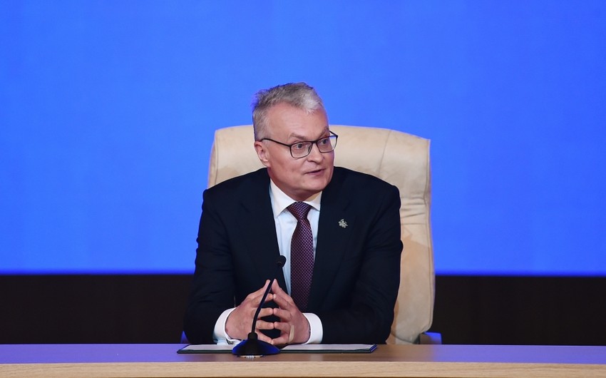 Litva Prezidenti: Məqsədim iki ölkənin əlaqələrini yenidən canlandırmaqdan ibarətdir