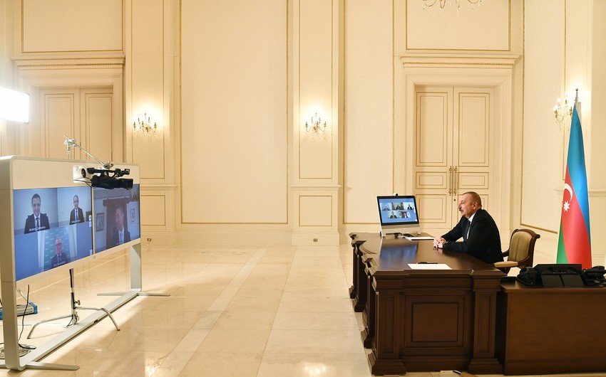  Президент Ильхам Алиев принял в видеоформате генерального исполнительного директора компании Signify