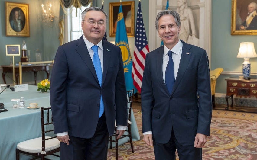 Блинкен встретился с главой МИД Казахстана