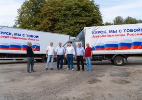 Azerbaijanis in Russia send aid package to residents of Kursk region