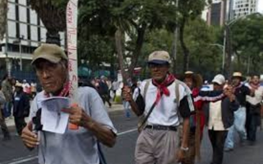 В Мехико несколько тысяч человек вышли на улицы с требованием отставки президента