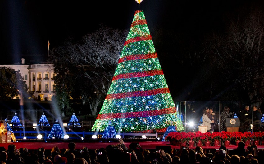 Obama kicks off Christmas season in Washington with lighting of national tree