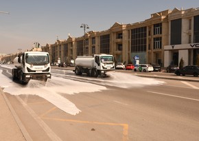Bakının 551 əsas küçə və prospekti yuyulub - YENİLƏNİB