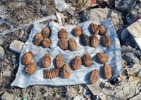 Bakıda 22 qumbara, 9 mərmi aşkarlanıb